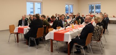 Guests at the New Year's reception