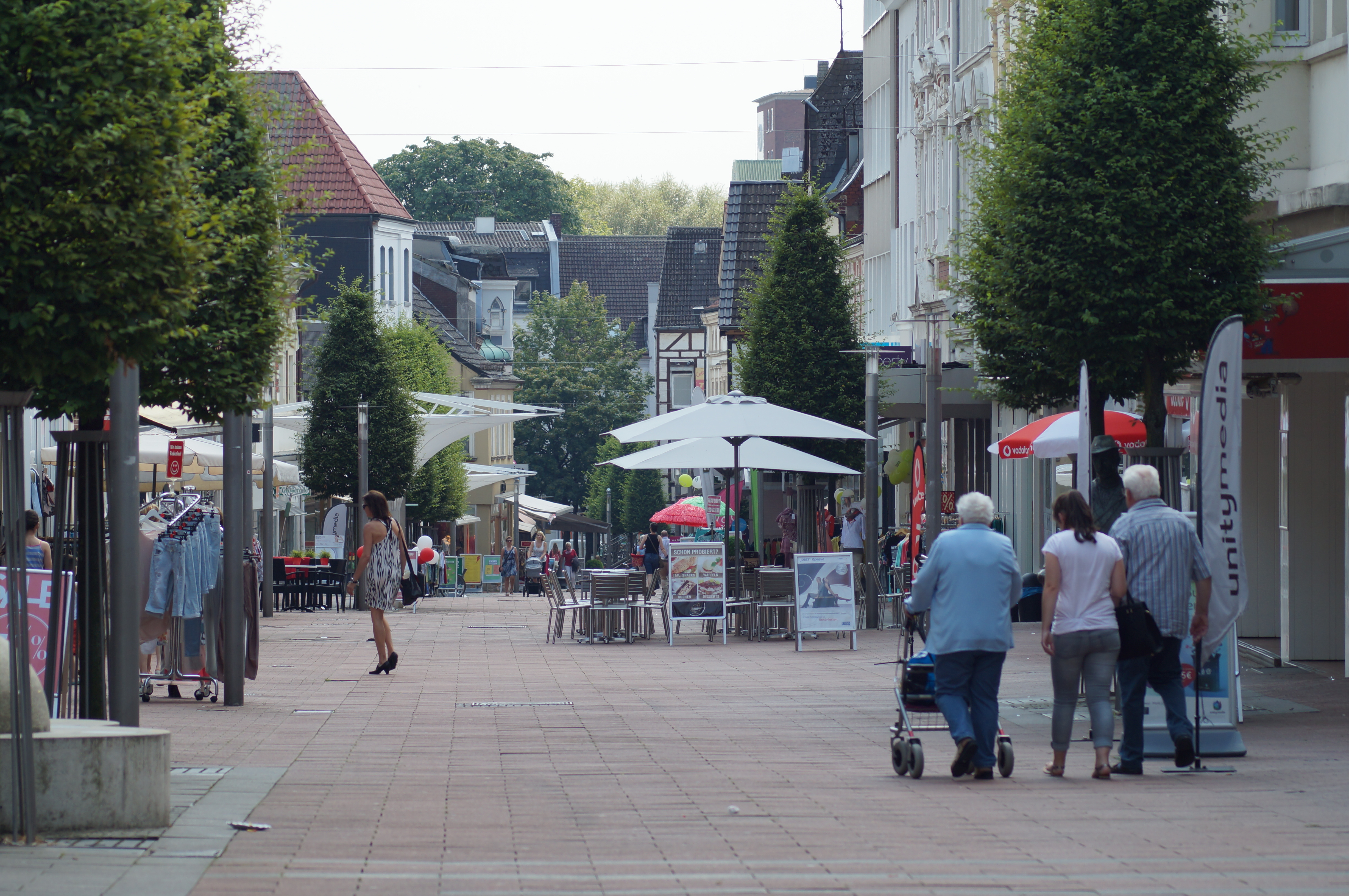 Pedestrian zone Beckum Nordstraße