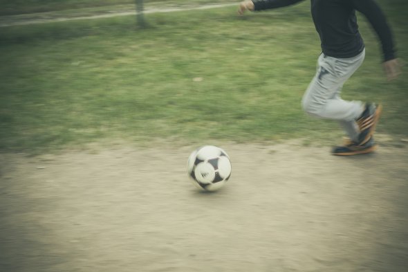 Football on a local pitch