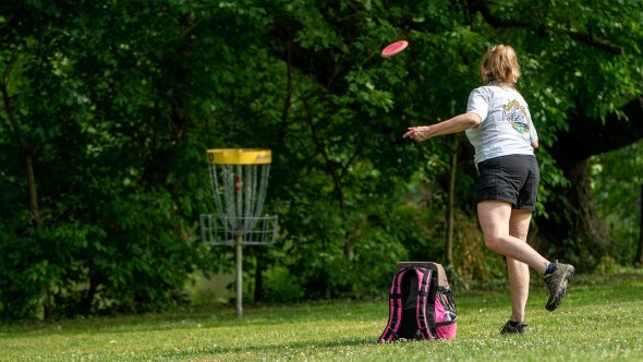 disc golfer