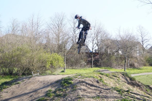 Teenager on a bike
