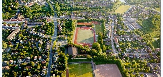 Aerial view Jahnstadion