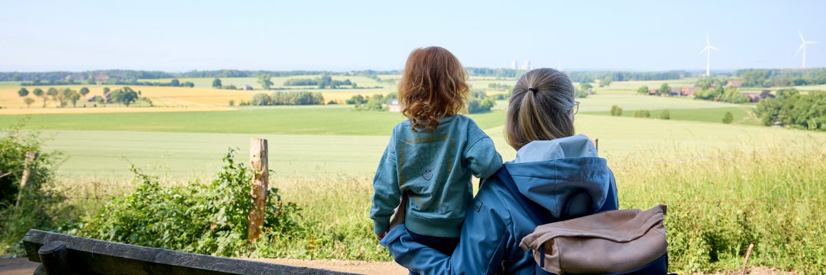 Blick in die münsterländer Parklandschaft