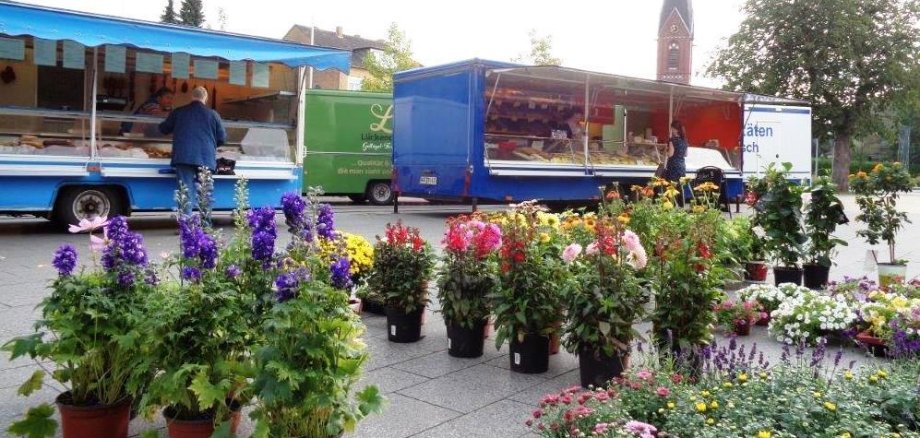 Blumenstand in Neubeckum