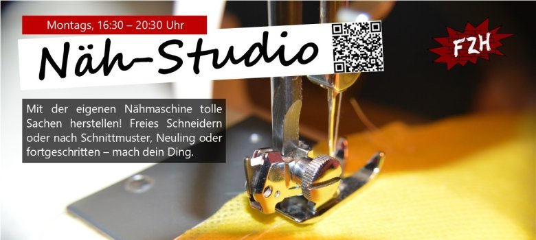 Sewing studio Mondays from 16:30