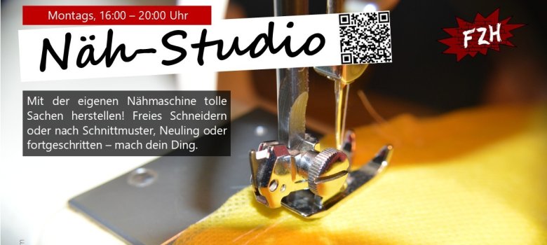 Sewing studio Mondays from 16:30 Sewing studio Mondays from 16:30
