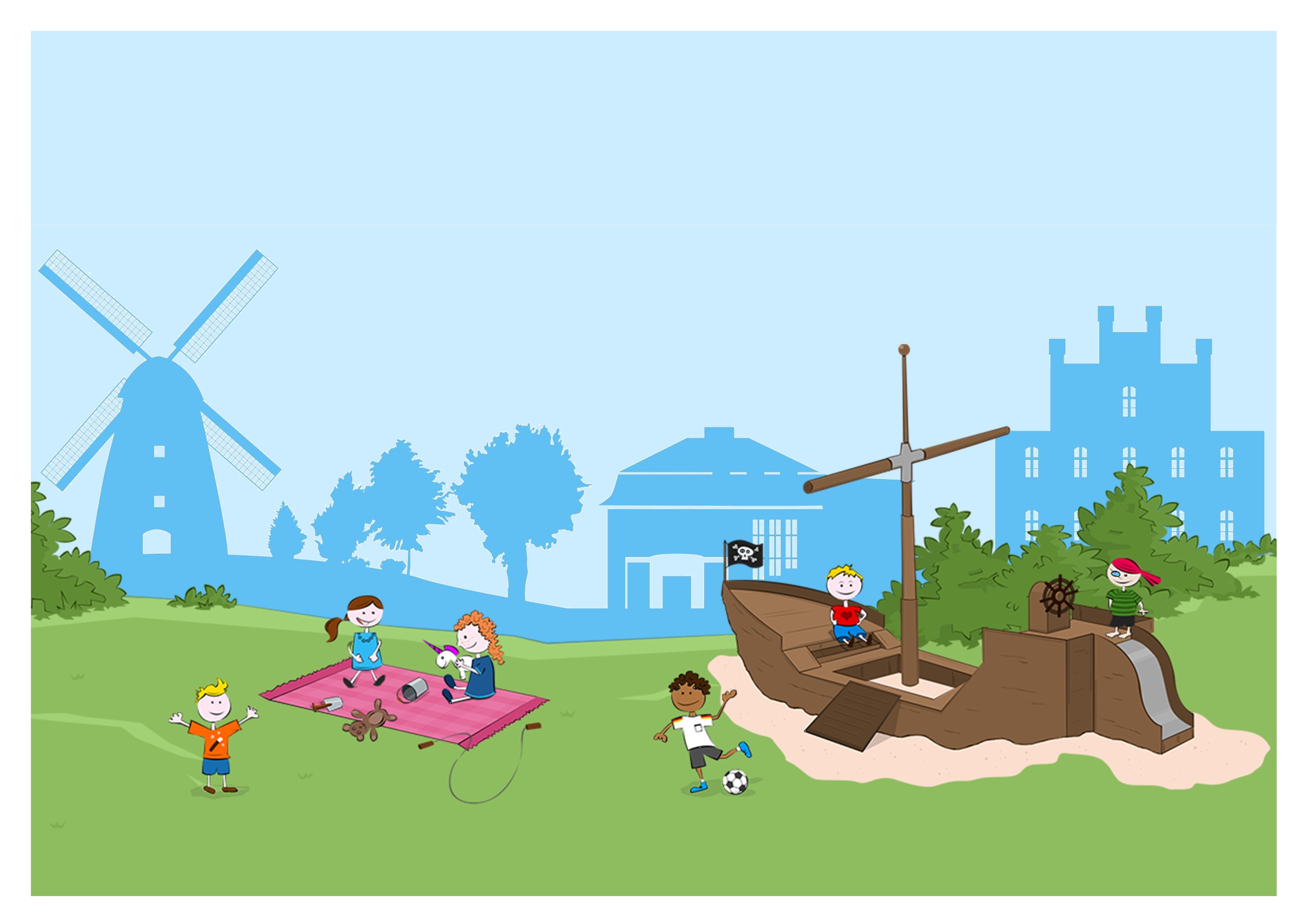 Painted picture day-care centre navigator