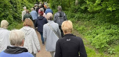 Women go for a walk together