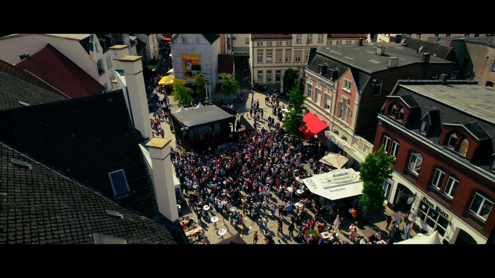 The market square on the anniversary weekend