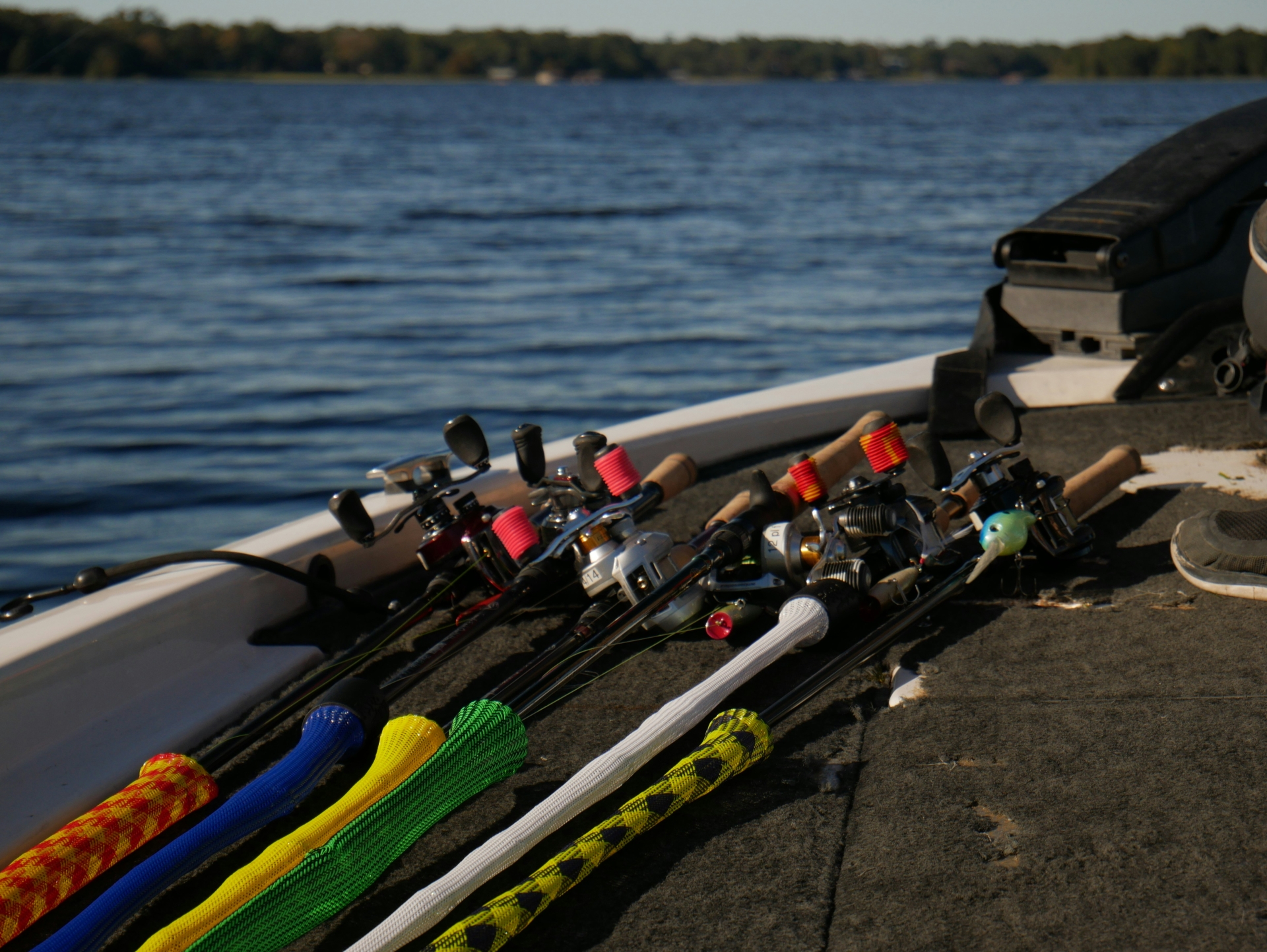 Fishing by the water