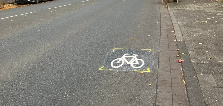 Piktogramm auf der Alleestraße