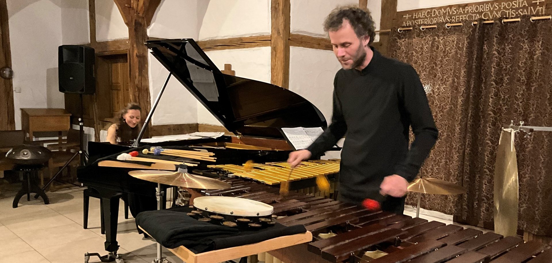 Artist during the concert