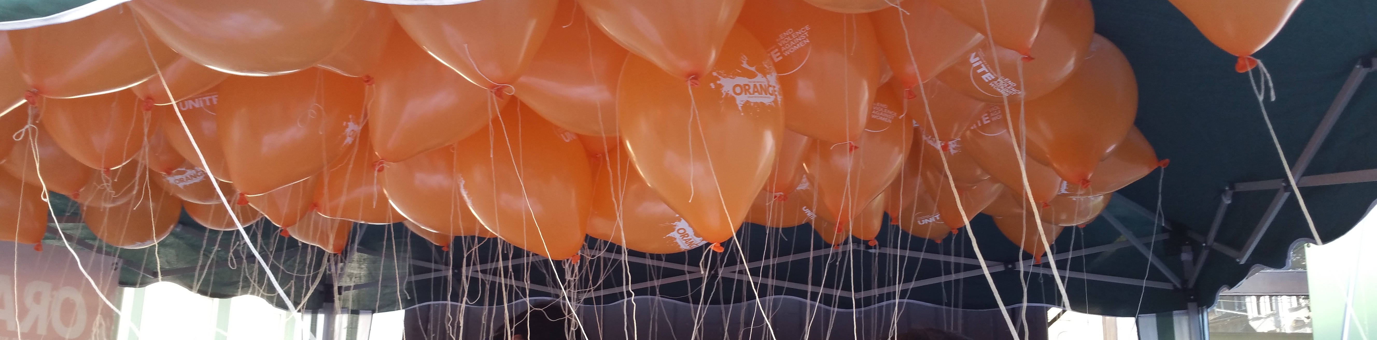 orange balloons