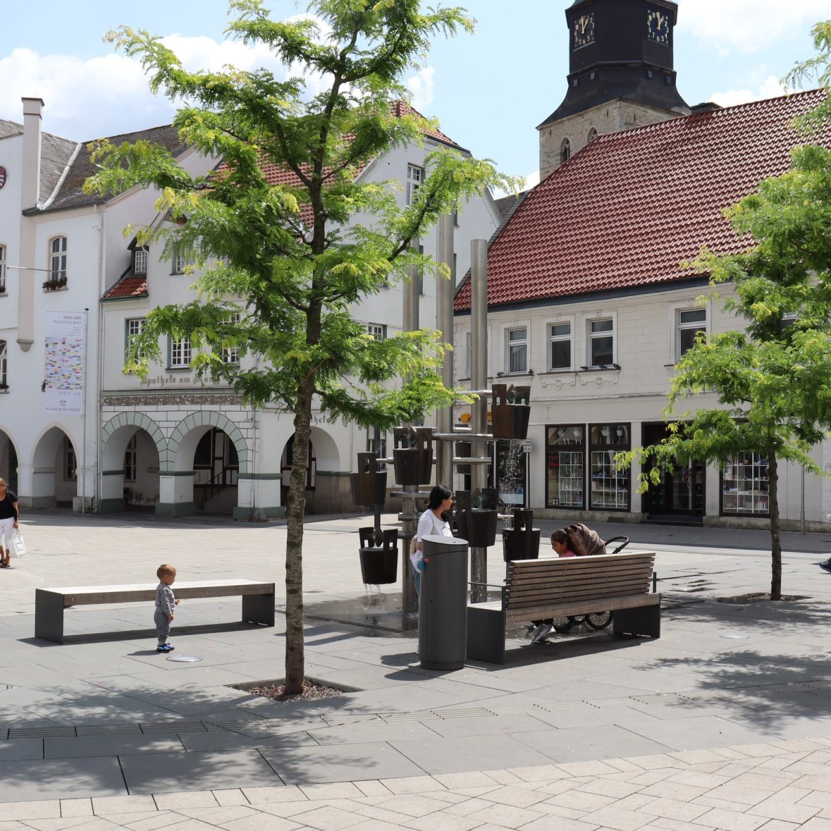 New market place in the direction of the city museum