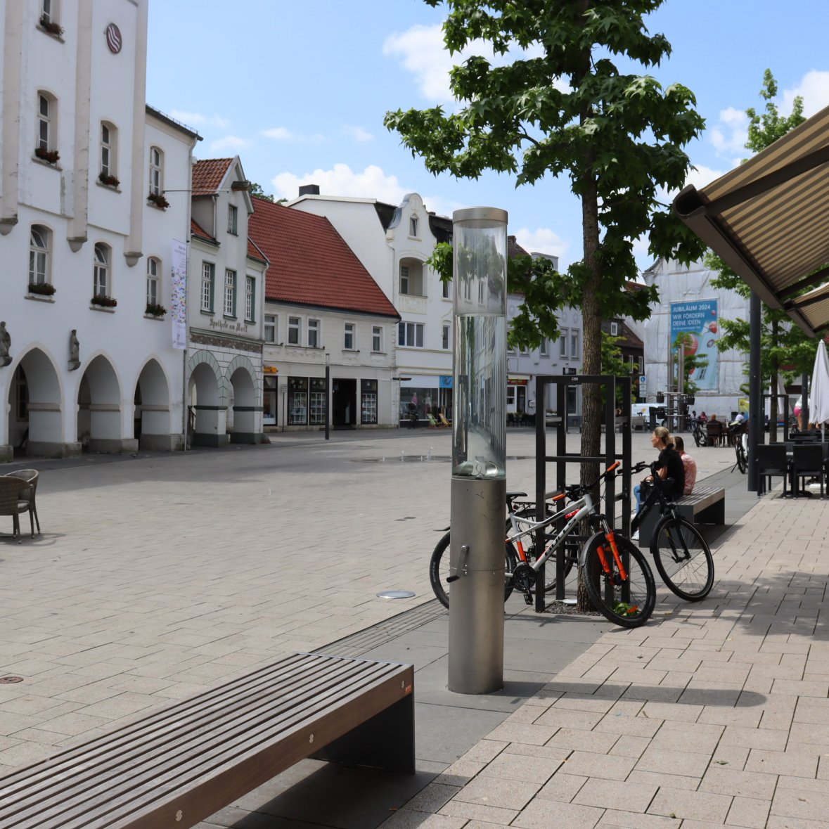 New market place in the direction of the city museum