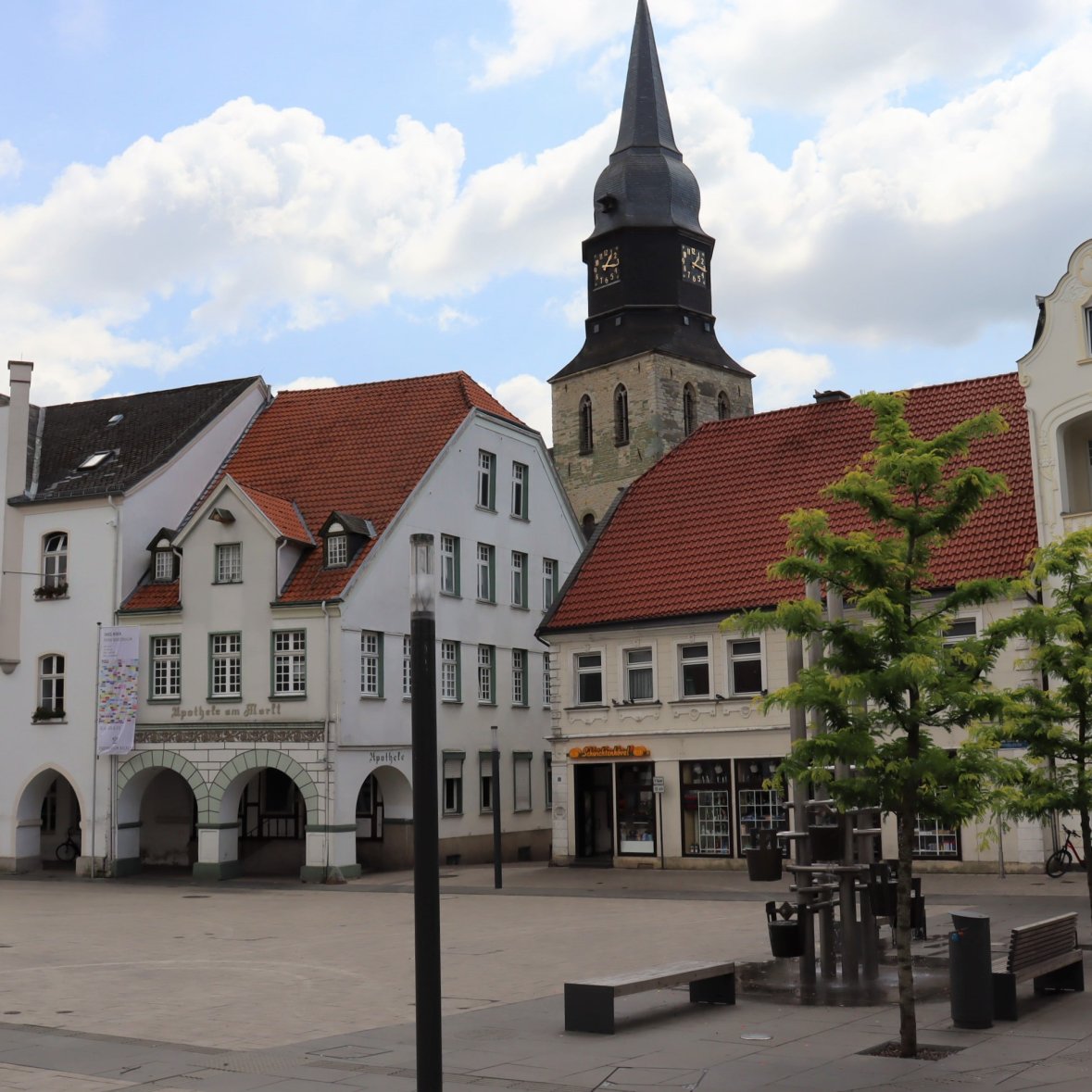 New market place in the direction of the city museum
