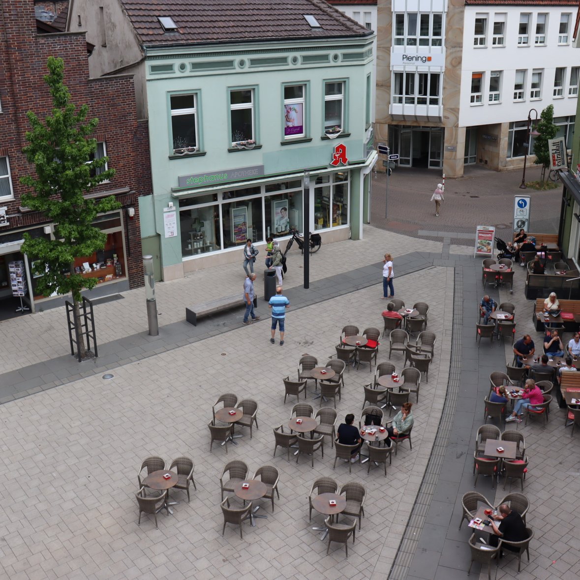 New market place from above