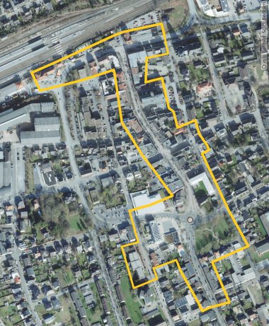 Neubeckum town centre development fund funding area