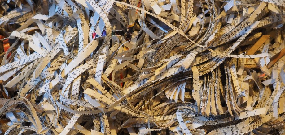 geschreddertes Papier