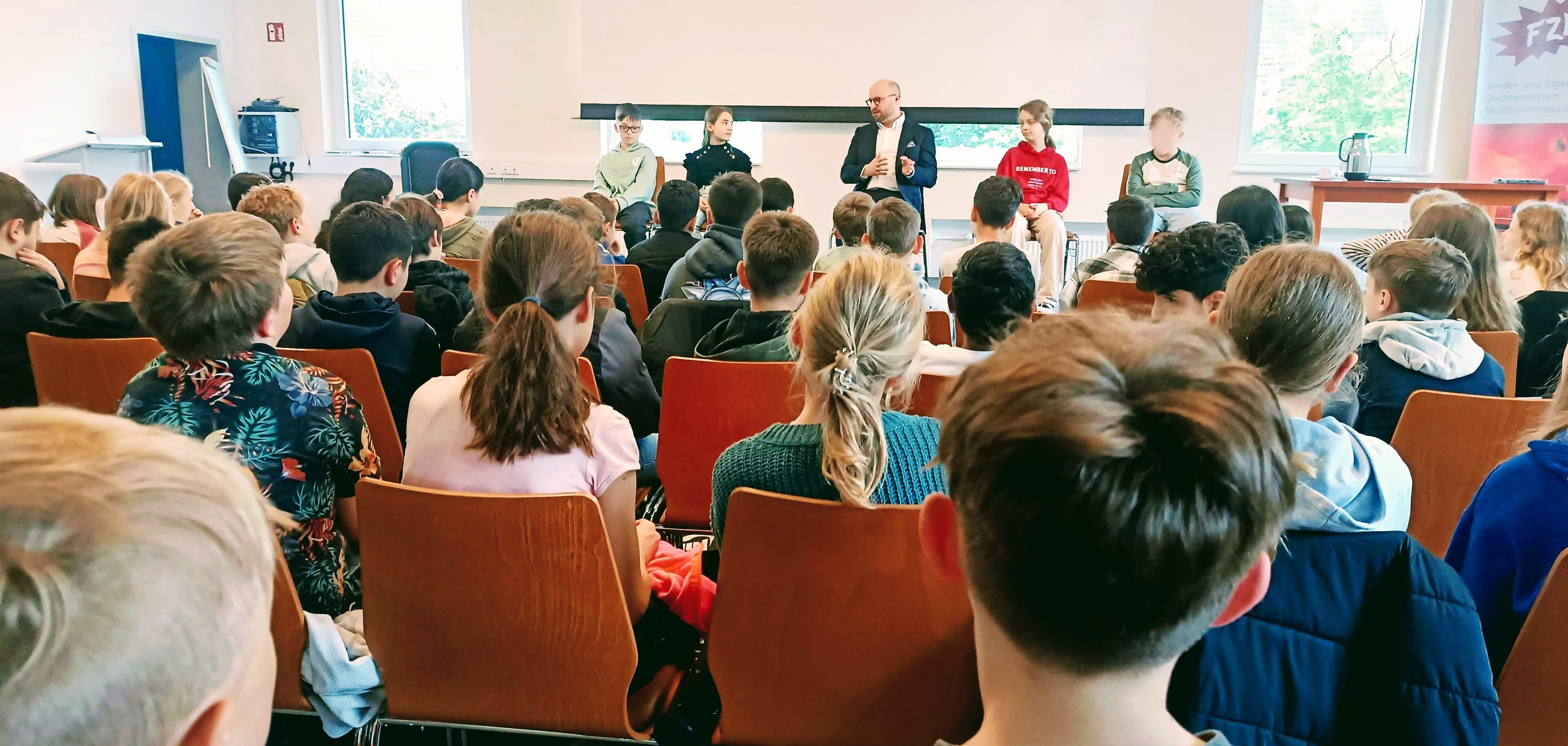 Uitwisseling in het recreatiecentrum