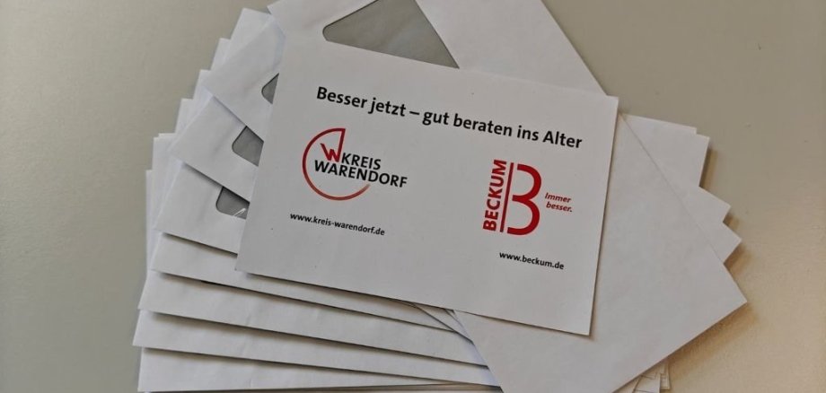 Aufgefächerte Briefumschläge