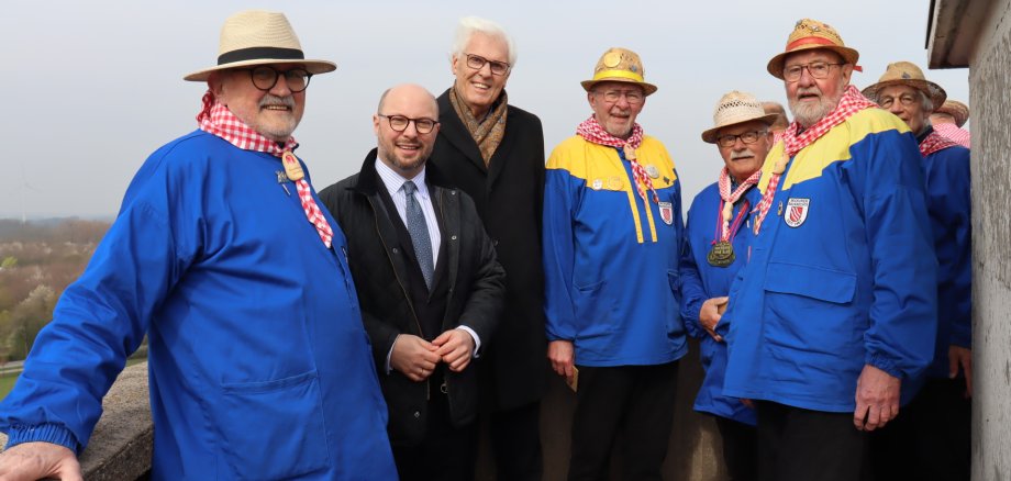 Gruppenbild auf der Plattform