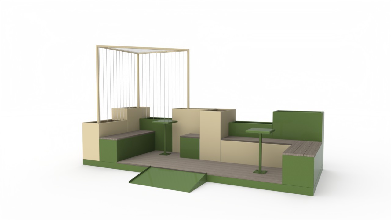 Grafiek van de nieuwe stadsterrassen