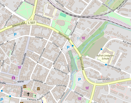 Kartenausschnitt Sternstraße