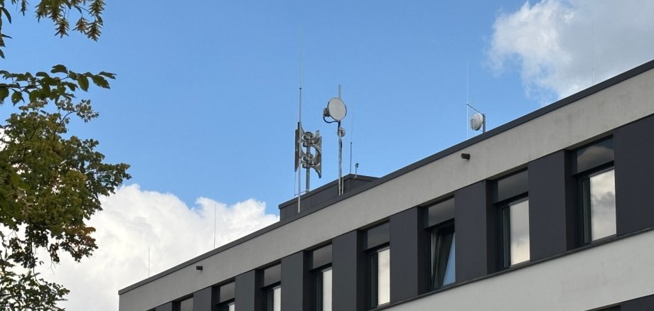 Sirene auf dem Neubeckumer Rathaus