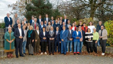 Groepsfoto op de dag van de kiezersbijeenkomst