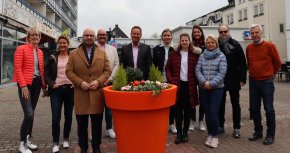 Plantenbakken - een project van het afvalfonds voor de binnenstad van Neubeckum