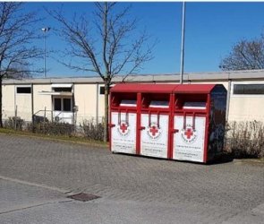 Gebruikte kledingcontainer