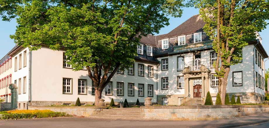 Rathaus von der Alleestraße aus