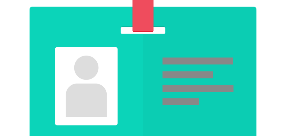 Grafik eines Ausweises