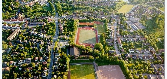 Jahnstadion von oben
