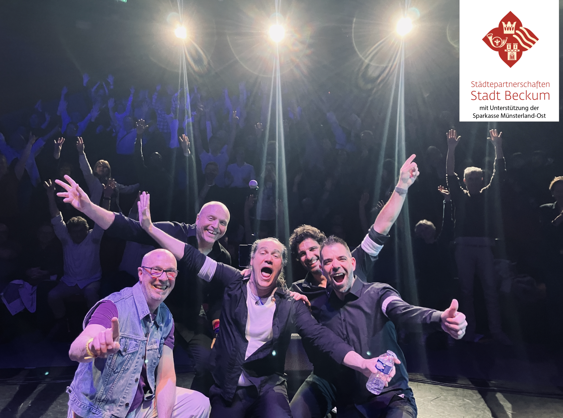 Die Band Why Note aus der Partnerstadt La Celle Saint-Cloud bei den Pütt-Tagen in Beckum