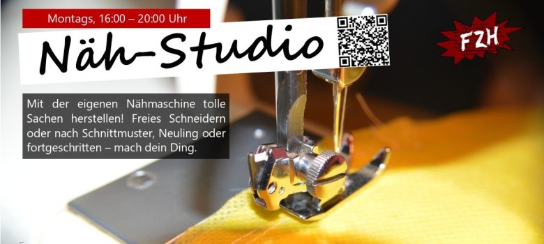 Näh-Studio montags ab 16:30 Uhr Näh-Studio montags ab 16:30 Uhr