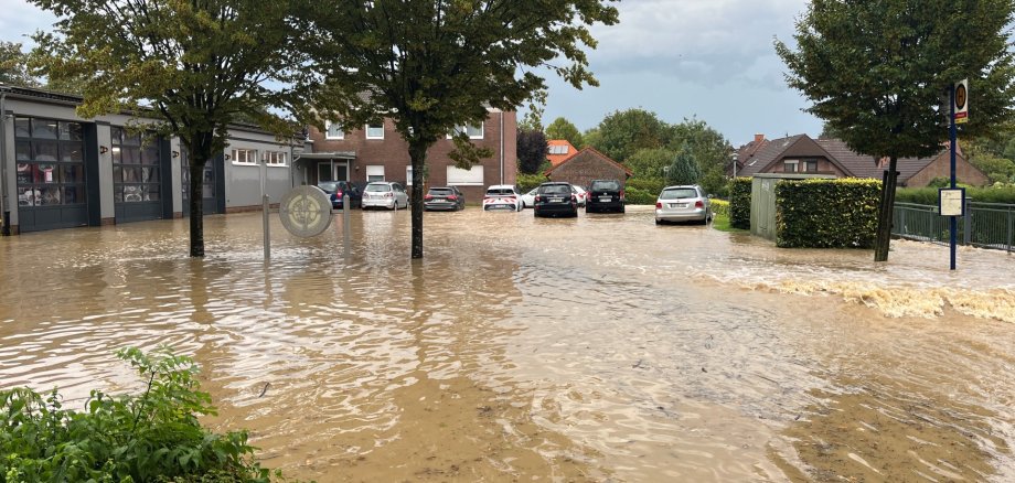 Starkregenereignis in Vellern