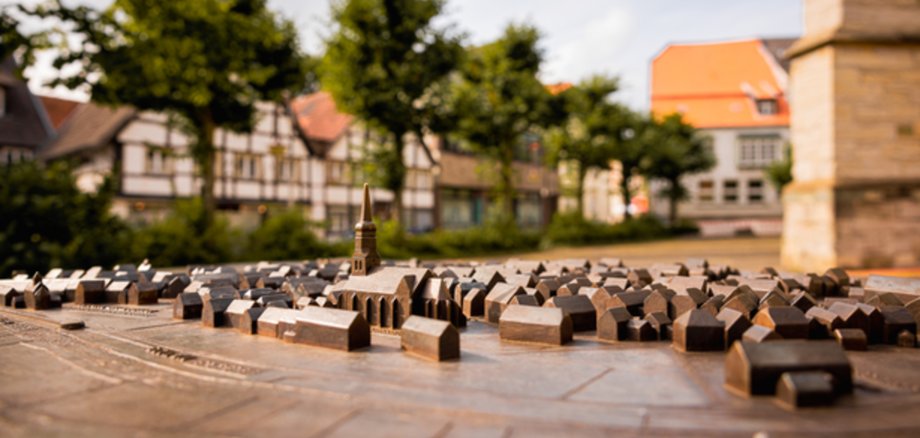 Stadtmodell an der Stephanuskirche