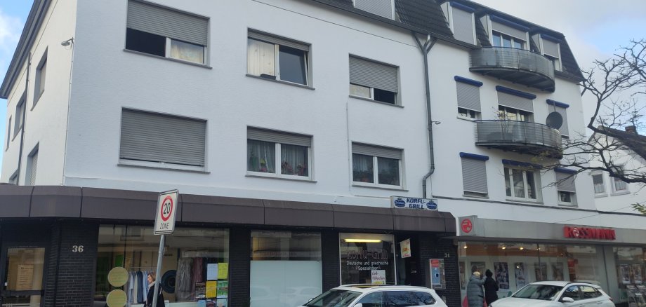 Frisch sanierte Fassade