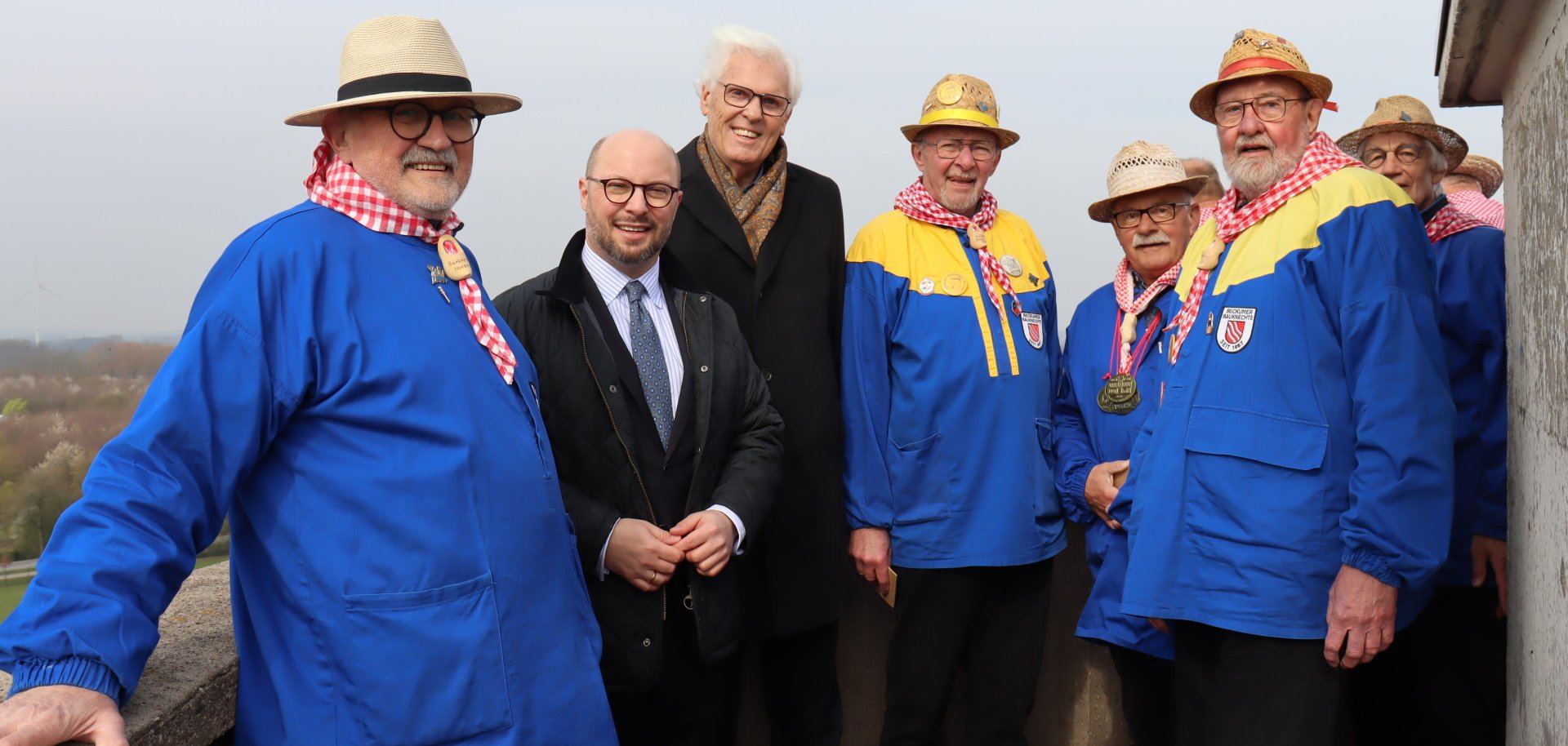 Gruppenbild auf der Plattform