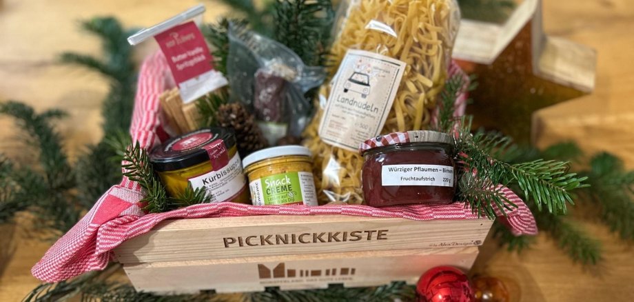 Winterliche Picknickkiste