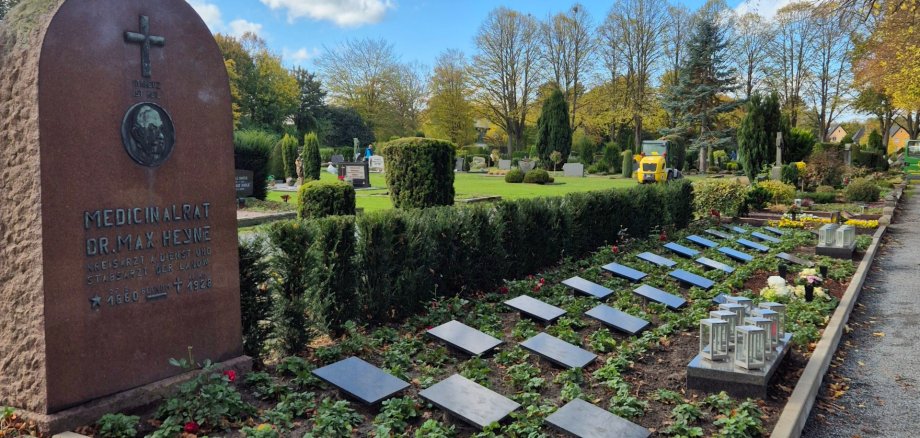 Urnengräber auf dem Friedhof Elisabethstraße